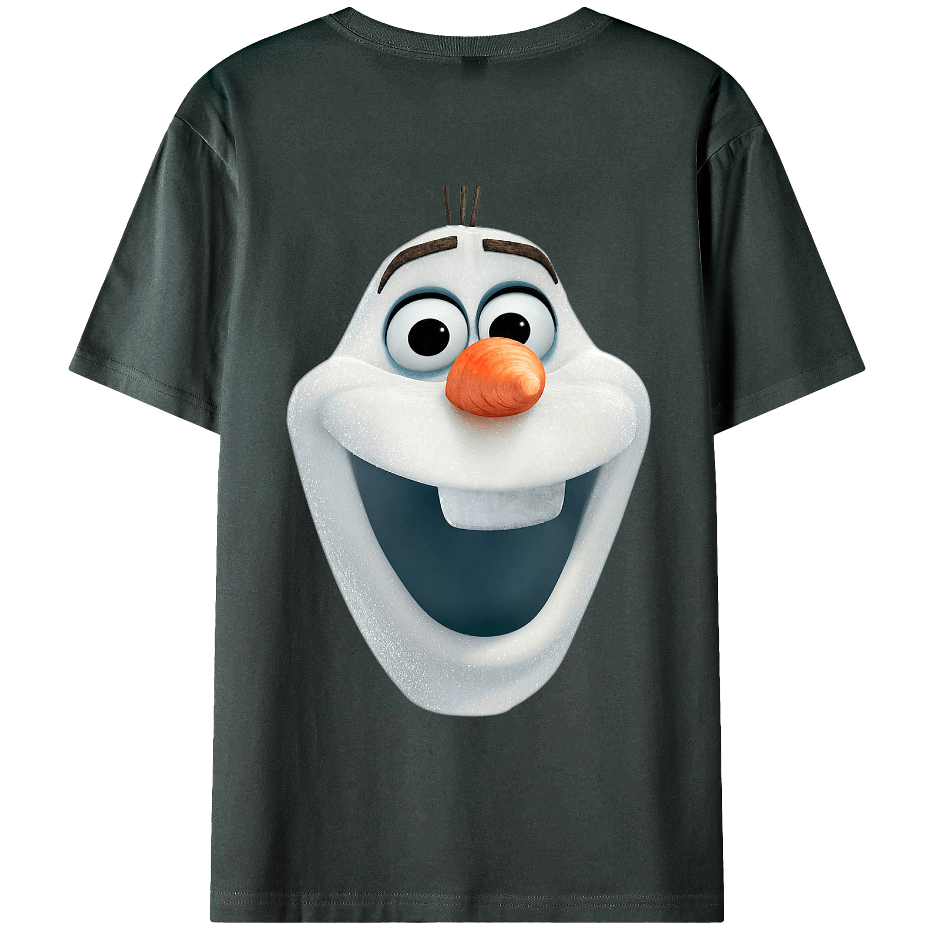 （画像用） アナと雪の女王 アンナ エルサ Frozen Anna Elsa 綿100％ メンズ半袖Tシャツ（バックプリント） 通気性